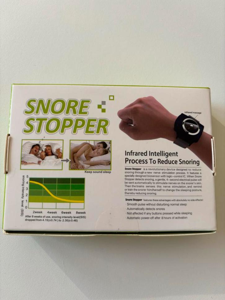 Anti-snurk - Snore Stopper.   NIEUW, Sport en Fitness, Gezondheidsproducten en Wellness, Nieuw, Lichaamsverzorging, Ophalen of Verzenden