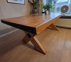 Eetkamertafel 2x1m (kloostertafel), Huis en Inrichting, Ophalen, Overige materialen, Gebruikt, 200 cm of meer