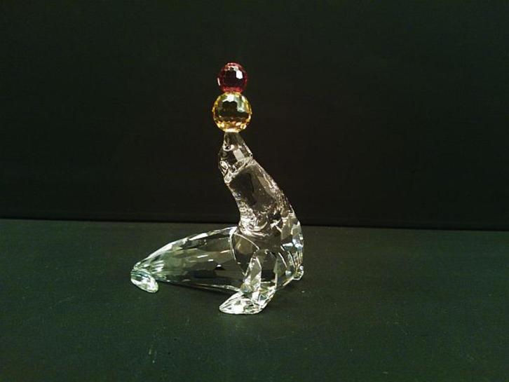 Swarovski Zeehond spelend, Verzamelen, Swarovski, Zo goed als nieuw, Figuurtje, Ophalen of Verzenden