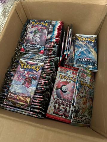 Pokemon Booster Packs Collectie beschikbaar voor biedingen