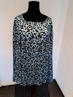 Blauw zwart pantermotief top 6xl, Ophalen of Verzenden, Zo goed als nieuw, Blauw, Shirt of Top