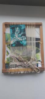 tafel weefgetouw en getouw voor gobelins, Ophalen, Overige materialen, Bruin, Zo goed als nieuw