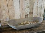 oude houten trog,schaal``WOONWINKEL RUSTIEK``, Huis en Inrichting, Woonaccessoires | Schalen en Manden, Ophalen of Verzenden, Gebruikt