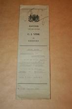 Antieke notarisakte Vink Zuidhorn - 1927, Antiek en Kunst, Antiek | Boeken en Bijbels, Ophalen of Verzenden