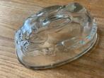 Vintage glazen glas puddingvorm haas, Ophalen of Verzenden