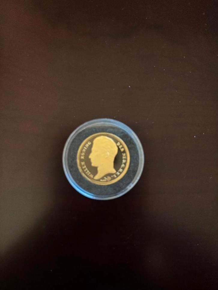 GOUDEN TIENTJE 1818, Postzegels en Munten, Munten | Nederland, Losse munt, Overige waardes, Koning Willem I, Goud, Ophalen of Verzenden