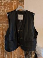 Leren hesje, Kleding | Heren, Ophalen of Verzenden, Zo goed als nieuw, Maat 56/58 (XL), Zwart