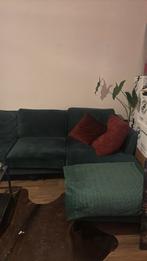 Groene hoekbank, Huis en Inrichting, Banken | Bankstellen, Ophalen, Gebruikt, Vierpersoons of meer, Hoekbank