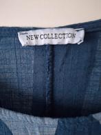 Blauwe linnen jurk - New Collection - XL, Blauw, Maat 46/48 (XL) of groter, Ophalen of Verzenden, Gedragen