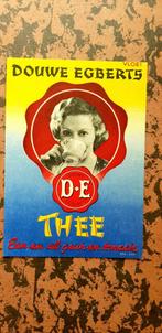 Oud vloeiblad Douwe Egberts thee, Ophalen of Verzenden, Zo goed als nieuw, Gebruiksvoorwerp