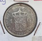 Zilveren gulden 1929 Wilhelmina, zfr+, Postzegels en Munten, Munten | Nederland, Ophalen of Verzenden, Koningin Wilhelmina, 1 gulden
