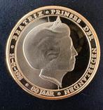 Herslag vergulde munt Beatrix, Ophalen of Verzenden, Nederland, Munten