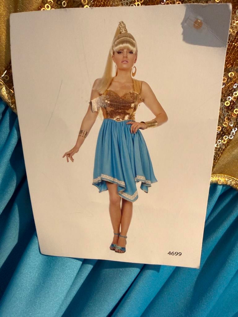 Carnavalsjurk griekse godin maat 36, Carnaval, Nieuw, Ophalen of Verzenden, Kleding