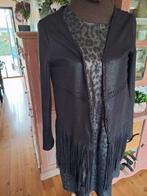 Vest met franjes zwart maat m ambika glans, Kleding | Dames, Ophalen of Verzenden, Zo goed als nieuw, Zwart