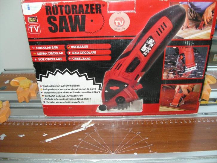 Rotorazer cirkelzaag nieuw € 42,50., Doe-het-zelf en Verbouw, Gereedschap | Zaagmachines, Nieuw, Cirkelzaag, 1200 watt of meer