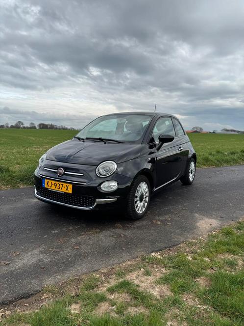 Fiat 500 Twinair Turbo 80pk Dualogic 2016 Zwart automaat, Auto's, Fiat, Particulier, Benzine, A, Hatchback, Automaat, Origineel Nederlands