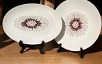 Set van 2 XL retro serveerborden Winterling bloem, Verzenden