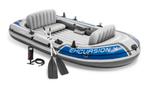 Opblassboot 4 persoon compleet elecitrische motor oplader, Watersport en Boten, Kano's, Ophalen, Overige typen, Zo goed als nieuw