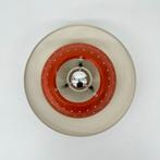 Dijkstra Plafondlamp Jaren 70 Oranje Retro, Kunststof, Gebruikt, Lamp, Lamp