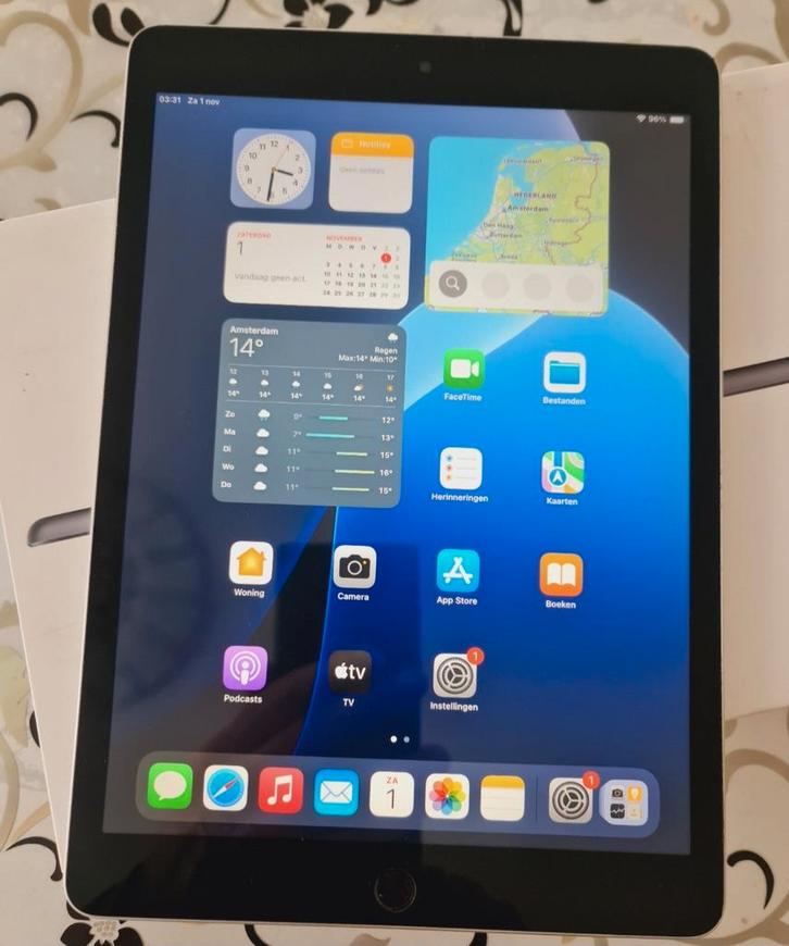 Apple iPad 9e generatie 64GB Wifi - Compleet!, Computers en Software, Apple iPads, Zo goed als nieuw, Apple iPad, Wi-Fi, 10 inch