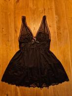 Sexy zwart lingerie jurkje (hunkemöller), transparant, kant, Kleding | Dames, Ondergoed en Lingerie, Zwart, Verzenden
