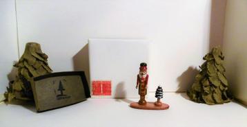 Oud houten rookmannetje miniatuur kerst Duitsland