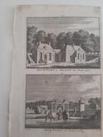 A13-14 / brugpoort te Graave - Grave gravure uit 1745, Antiek en Kunst, Kunst | Etsen en Gravures