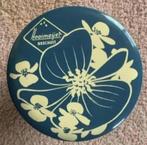 Blauw Hooimeijer beschuit blik, beschuitblik met bloemen, Ophalen of Verzenden, Gebruikt, Beschuit