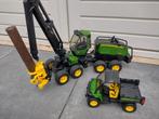 Bruder John Deere 1270G Harvester met gator, Ophalen of Verzenden, Zo goed als nieuw