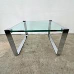 Midcentury Design Bijzet- of Salontafel glas Draenert, 1022, Ophalen, Gebruikt, 50 tot 100 cm, 50 tot 100 cm