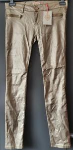 Mooie licht goudkleurige broek nieuw met prijskaartje maat s, Kleding | Dames, Broeken en Pantalons, Maat 38/40 (M), Overige kleuren