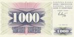 Bosnië-Herzegovina -1000 Dinar 1.7.1992 UNC KA 20729263 -P15, Verzenden, Overige landen