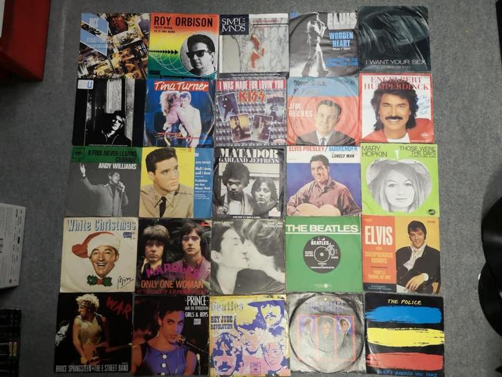 400 X Singles vinyl, Cd's en Dvd's, Vinyl | Pop, Gebruikt, 1960 tot 1980, Overige formaten, Ophalen of Verzenden