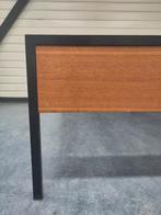 Vintage bed Pastoe Japanse serie Braakman bedden metaal teak, Ophalen, Gebruikt, 90 cm, .