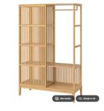 IKEA NORDKISA kledingkast, Ophalen, Met hangruimte, Zo goed als nieuw, 150 tot 200 cm