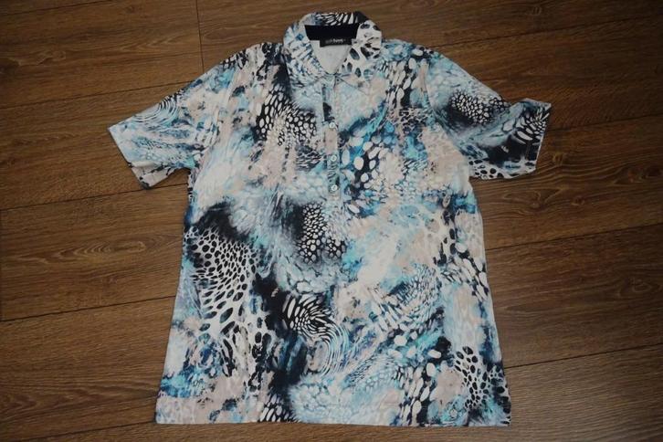 Net shirt, maat 42 Gollehaug, Kleding | Dames, T-shirts, Zo goed als nieuw, Maat 42/44 (L), Blauw, Korte mouw, Ophalen of Verzenden