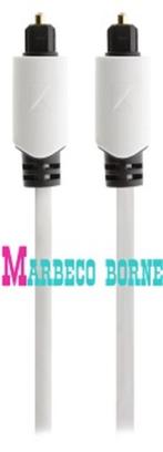 TosLink Digitale Audiokabel Male - TosLink Male 2 meter Wit, König, Nieuw, 2 tot 5 meter, Optische kabel