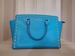 Leren Michael Kors tas Selma met verstelbare riem, Ophalen, Zo goed als nieuw, Blauw, Schoudertasje