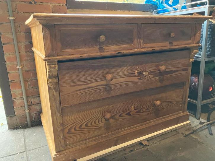 Houten Ladekast, Huis en Inrichting, Kasten | Dressoirs, Gebruikt, 50 tot 100 cm, 50 tot 75 cm, Met lade(s), Grenenhout, Ophalen