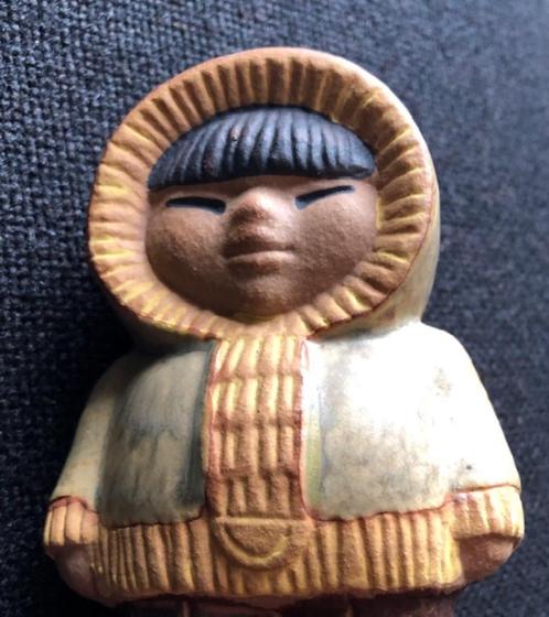 Eskimo Beeldje lisa larson 1974 zweden, Verzamelen, Beelden en Beeldjes, Zo goed als nieuw, Mens, Ophalen of Verzenden