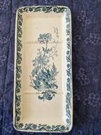 Antiek zeepbakje, zeepschaaltje blauw roomwit, Antiek en Kunst, Ophalen of Verzenden