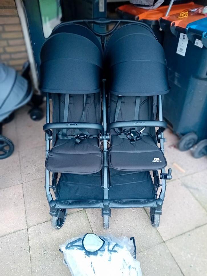 Duo buggy x2 xl deryan, Kinderen en Baby's, Buggy's, Zo goed als nieuw, Ophalen