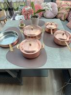 Koperen pannen Spring Culinox GL + koperen pan, Verzenden, Gebruikt, Overige materialen, Pannenset