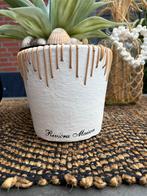 Riviera Maison Ibiza pot, Rond, Ophalen of Verzenden, Zo goed als nieuw, Minder dan 25 cm