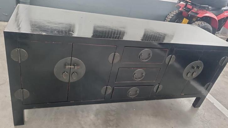 2 Zwarte Kastjes te Koop, Huis en Inrichting, Kasten | Dressoirs, Ophalen