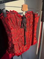 Vintage rode jacquard print korset bustier top, Vintage, Vintage, Vintage, Ophalen of Verzenden