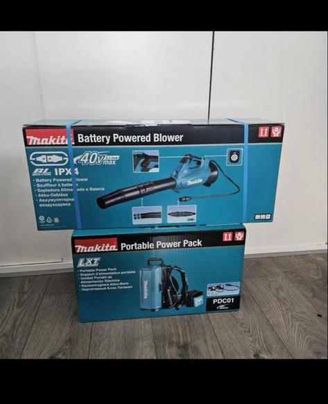 Makita UB001CZ Accu Bladblazer + Accu Rugzak - Nieuw, Tuin en Terras, Bladblazers, Nieuw, Handgedragen, Accu, Ophalen