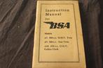 BSA A7 A10 1951 motorcycle instruction manual 500cc 650cc, Ophalen of Verzenden, Overige merken