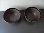 2x Tavola kommen – bruin met metallic rand, Huis en Inrichting, Keuken | Servies, Gebruikt, Ophalen of Verzenden, Kom(men), Overige stijlen
