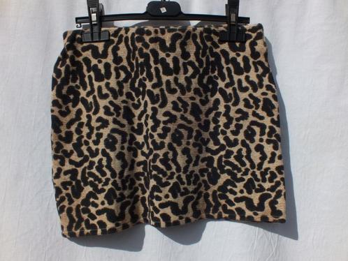 Mini stretchrok.Luipaardprint.Mt S.Merk Zara Trafaluc, Kleding | Dames, Rokken, Zo goed als nieuw, Maat 36 (S), Bruin, Boven de knie